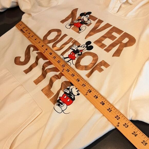 Disney White Hoodie with Gold Accents - Picture 5 of 5